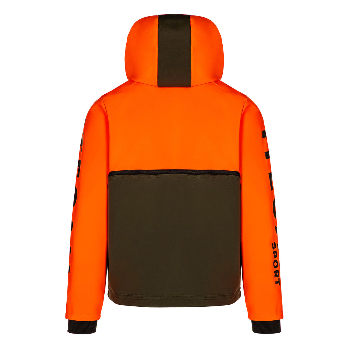 parka con morral para montaña