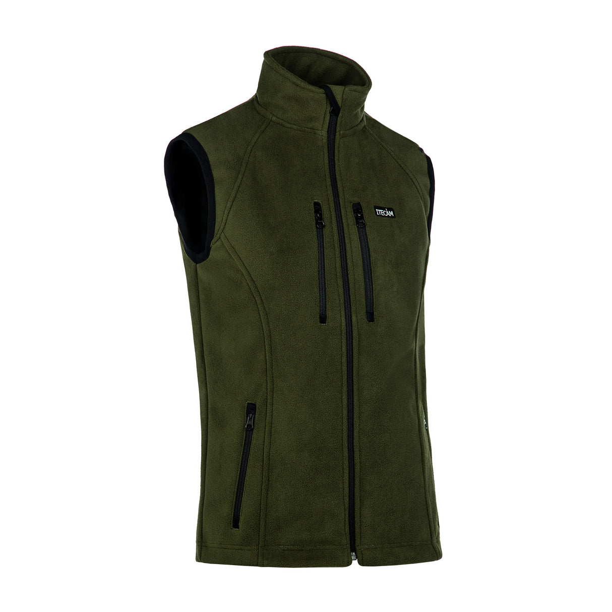 chaleco polar verde