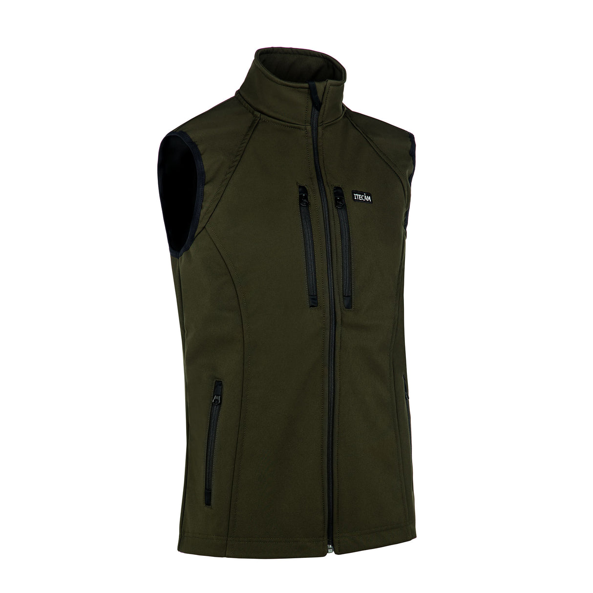 chaleco softshell hombre verde