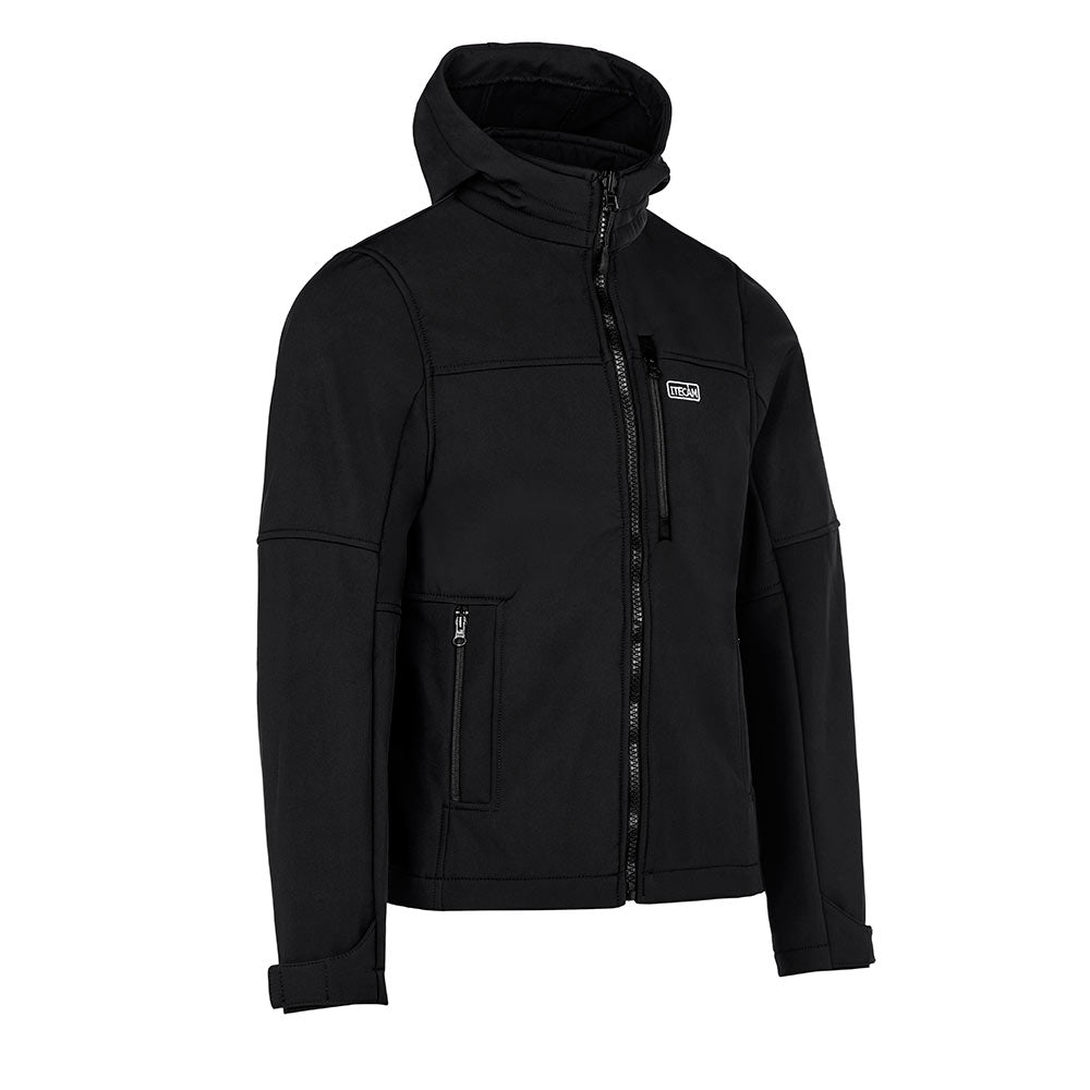 cazadora softshell con capucha