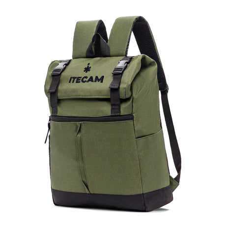 mochila urbana verde