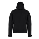 softshell con capucha negro