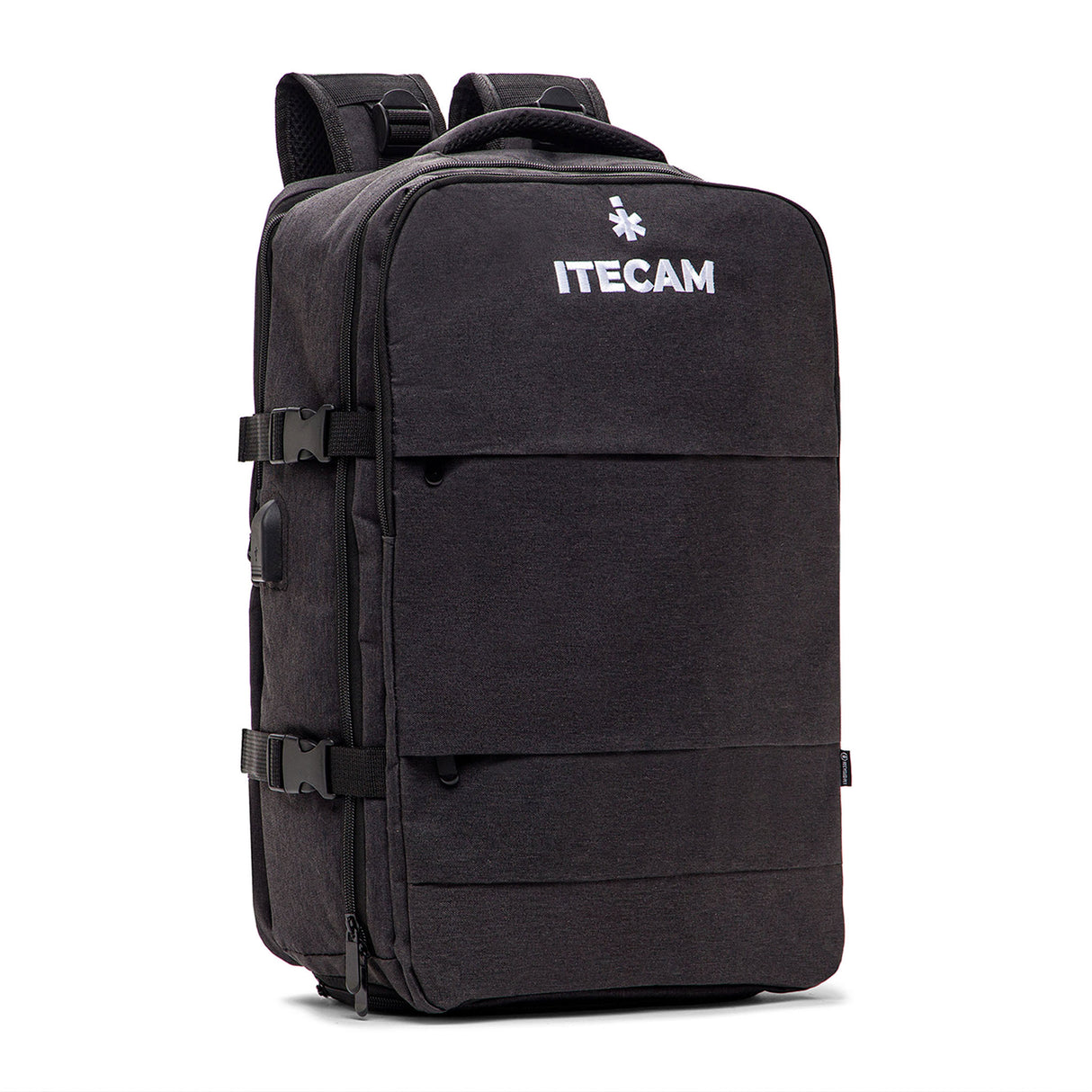 mochila urbana gris