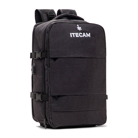 mochila urbana gris