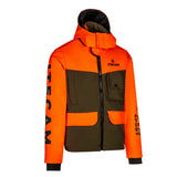 parka caza hombre naranja