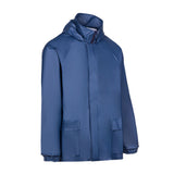chaqueta de aguas azul