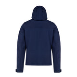 chaqueta de montaña impermeable azul