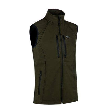 chaleco softshell hombre verde