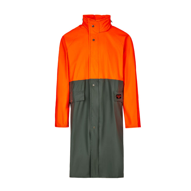 Impermeable Largo Grueso y Resistente Naranja - Itecam